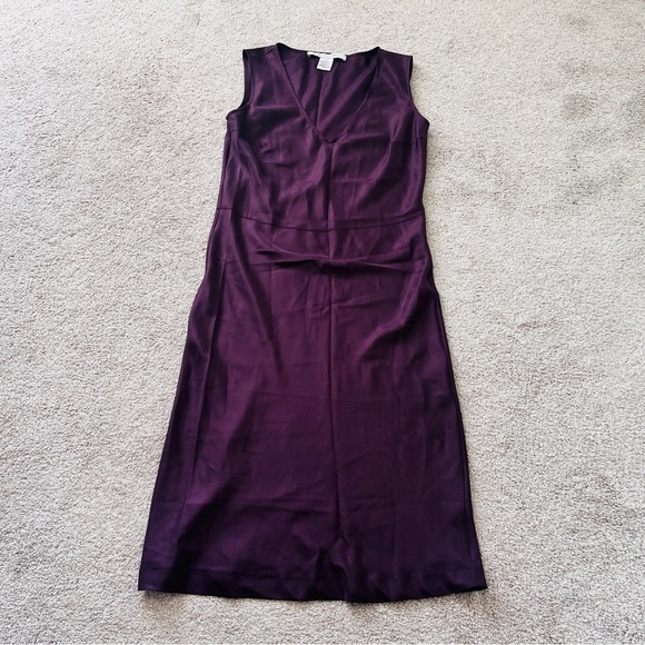 Diane Von Furstenberg NWT TWO Dresses Purple WRAP Dress & Matching SLIP Dress - Picture 6 of 14